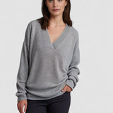 Monika - Pulover din cașmir cu decolteu în V