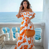 Stella – Rochie de Damă Lungă Ajustată, Fabricată Manual