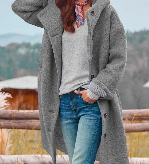 Amelie - Jachetă de iarnă elegantă și lungă