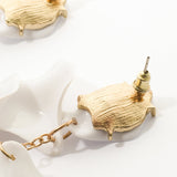 Amelia – Cercei cu petale de orhidee