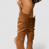 Glaiza – Botine de Damă Elegante Până la Genunchi din Suede