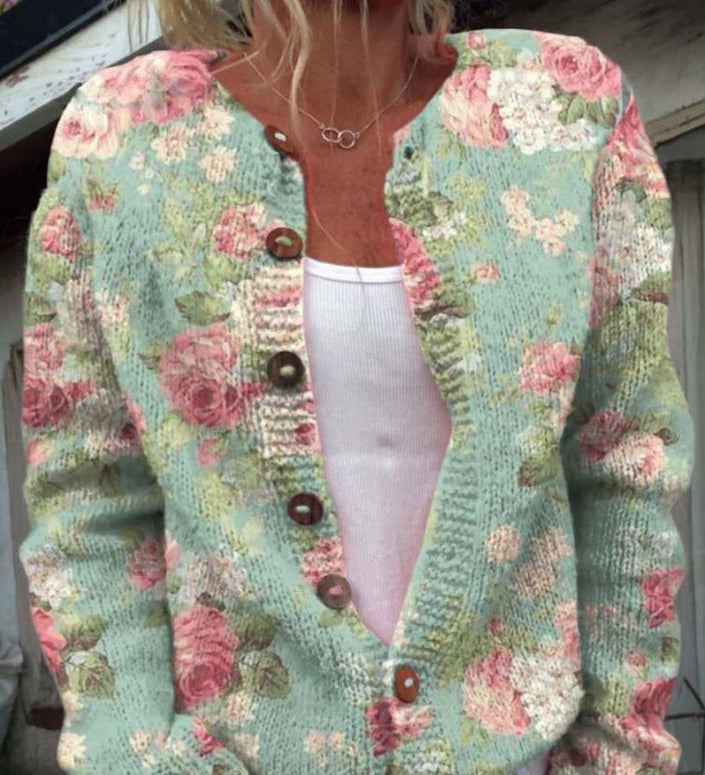 ZANDRA | Pulover Elegant cu Print