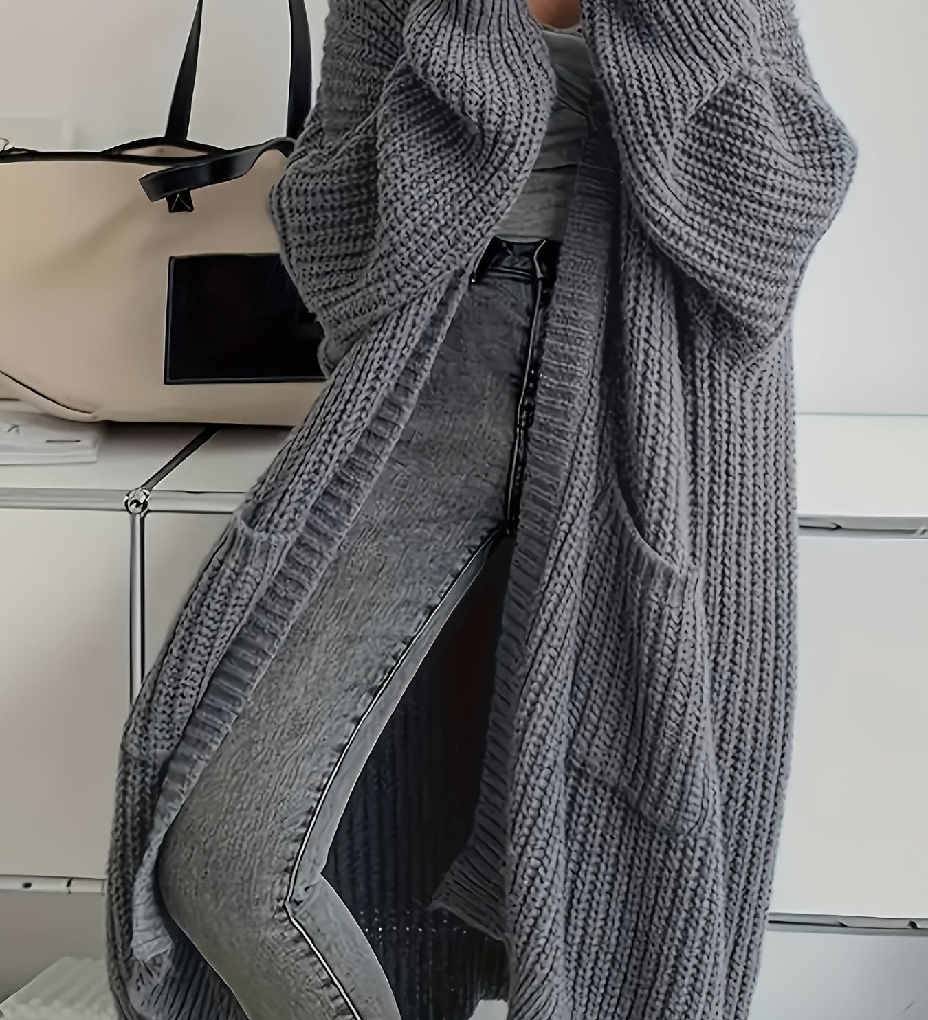 SORAYA | Pulover Cardigan Confortabil