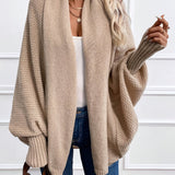 Zinnia - Cardigan Tricotat cu Mâneci Tip Pânză