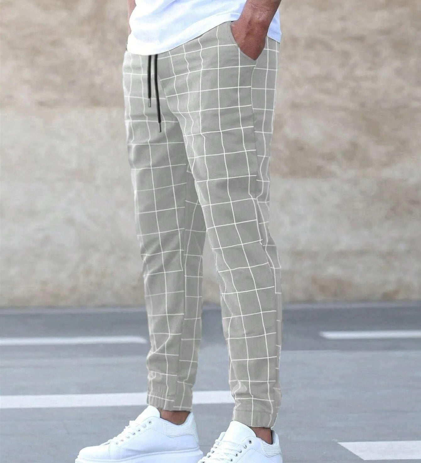 Shane | Pantaloni Jogger Eleganți cu Carouri