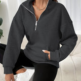 Sabine - Pulover cu fermoar la jumătate