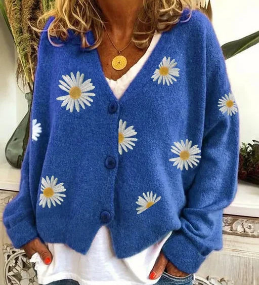 ANNELINA | Cardigan Floral Casual Elegant