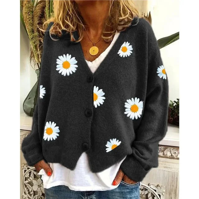 ANNELINA | Cardigan Floral Casual Elegant