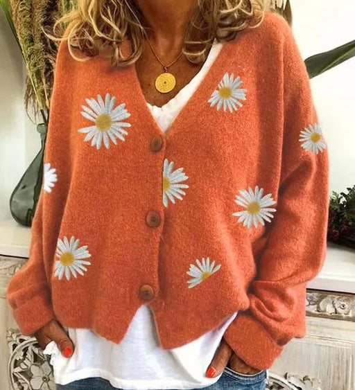 ANNELINA | Cardigan Floral Casual Elegant