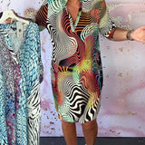 Sonya™ | Rochie cu iluzie optică și croi T-shirt