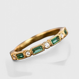 Valeria – Inel vintage cu zirconiu verde