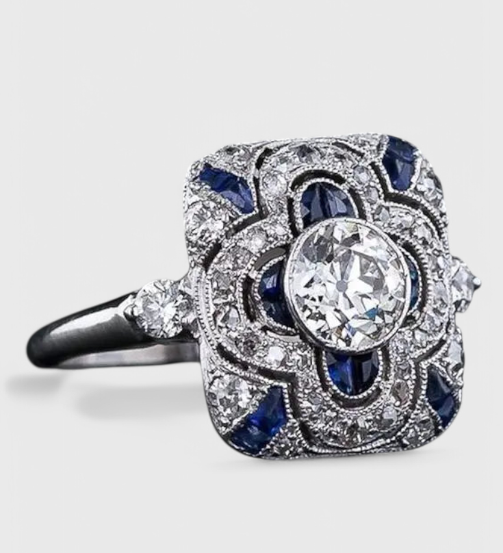 Adriana – Inel vintage cu zirconiu