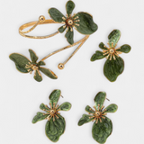 Irina – Set floral cu brățară, cercei și inel