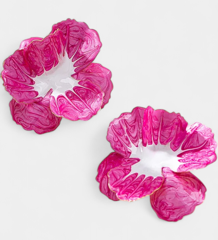 Elena – Cercei florali geometrici