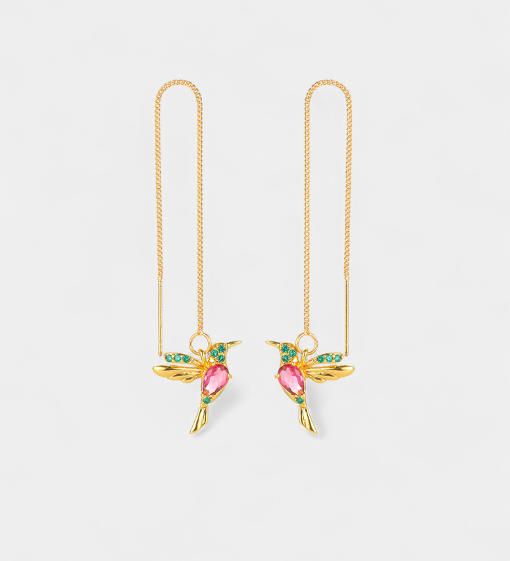 Anca – Cercei lungi cu motiv pasăre