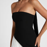 Tessa – Rochie Maxi de Damă Elegantă cu Bust Fără Bretele