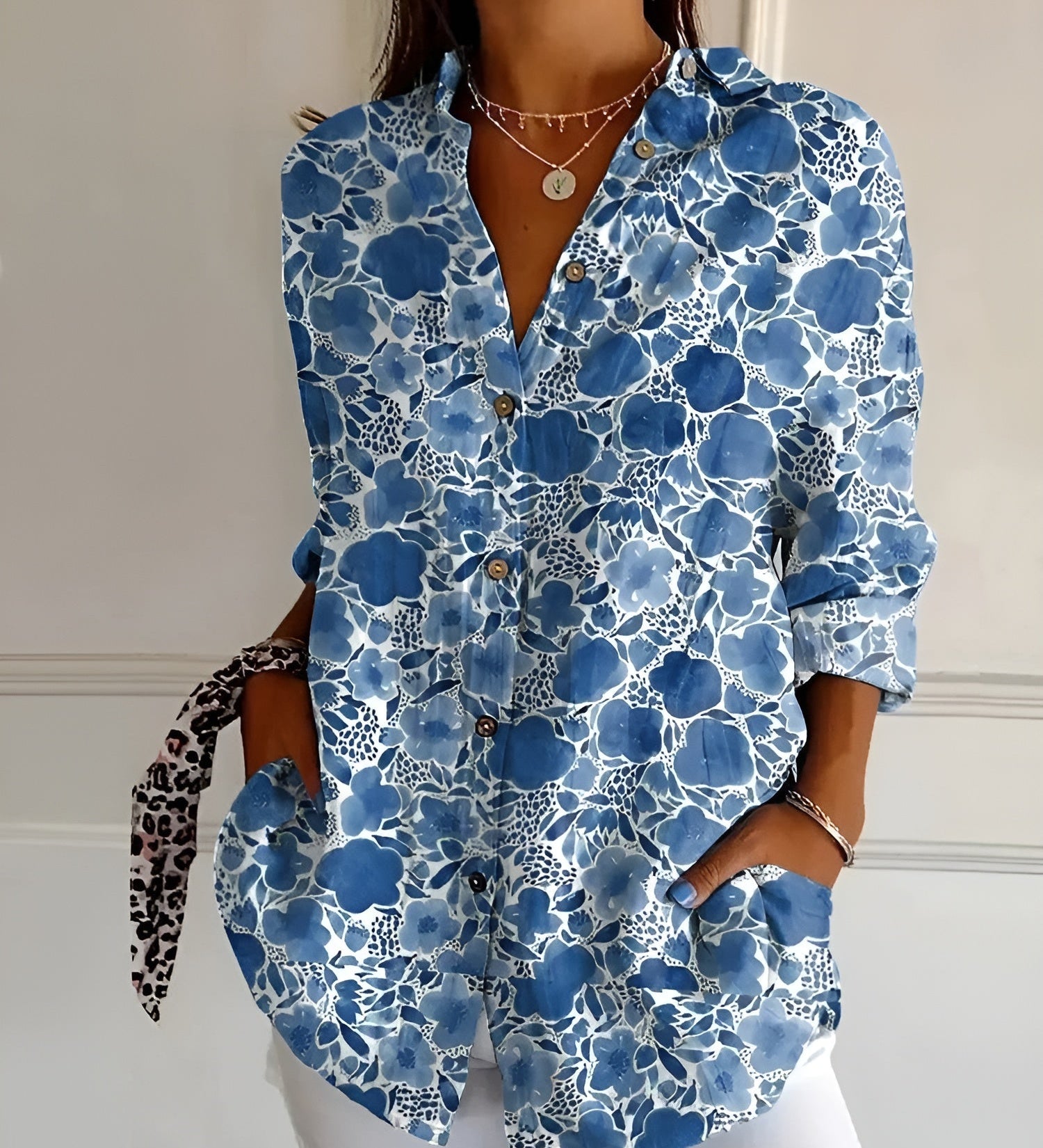 Avril | Bluză rafinată cu imprimeuri playful