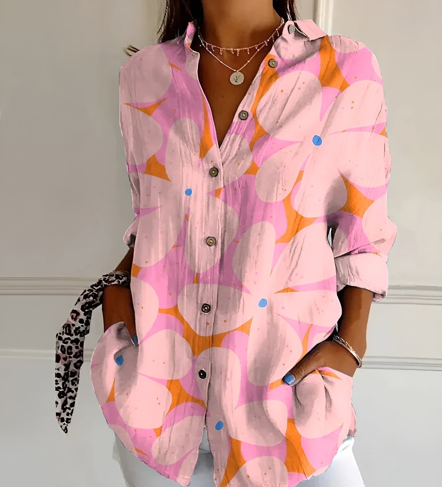 Avril | Bluză rafinată cu imprimeuri playful