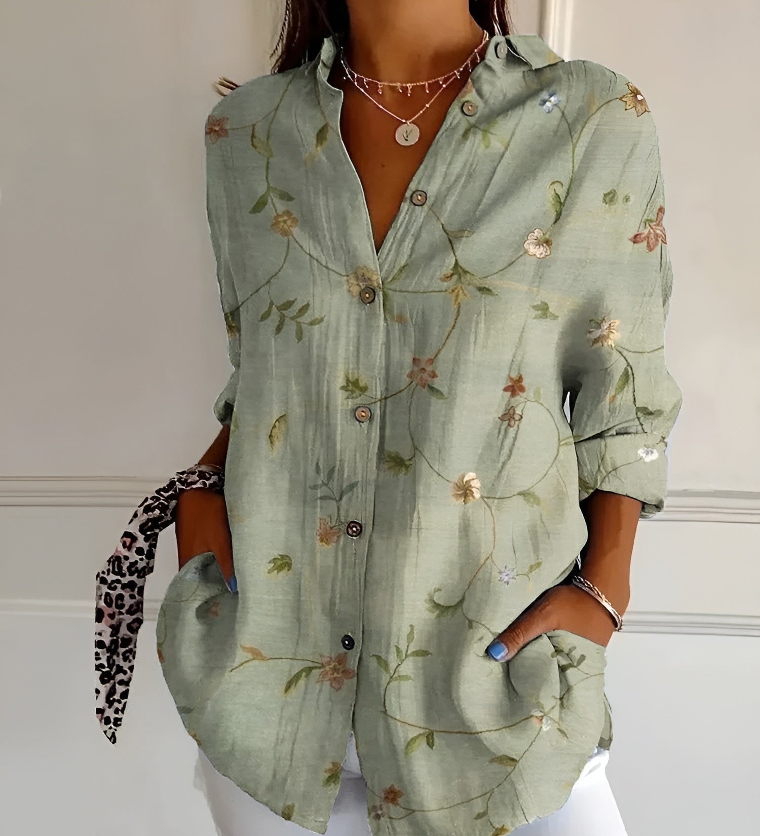 Avril | Bluză rafinată cu imprimeuri playful